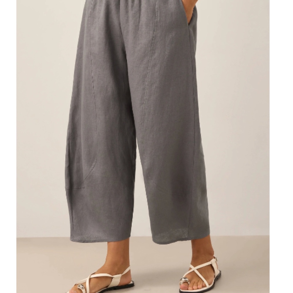 Medium Lintico  RORY Cropped pants Gray